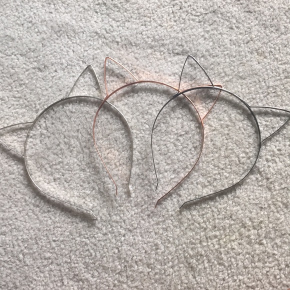 Hot Topic Accessories Three Cat Ear Headbands Poshmark